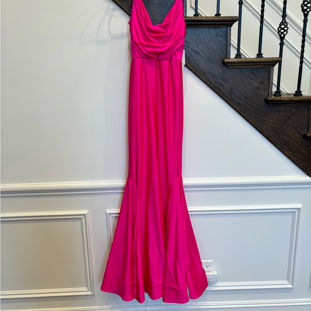 Gorgeous magenta prom dress brand, new with tags smoke and pet free home.